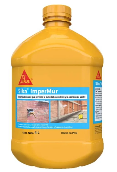 RESINA CONTRA LA HUMEDAD Y SALITRE SIKA IMPERMUR 4L