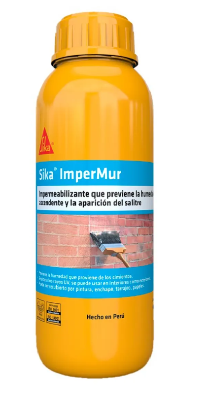 RESINA CONTRA LA HUMEDAD Y SALITRE SIKA IMPERMUR 1 LT